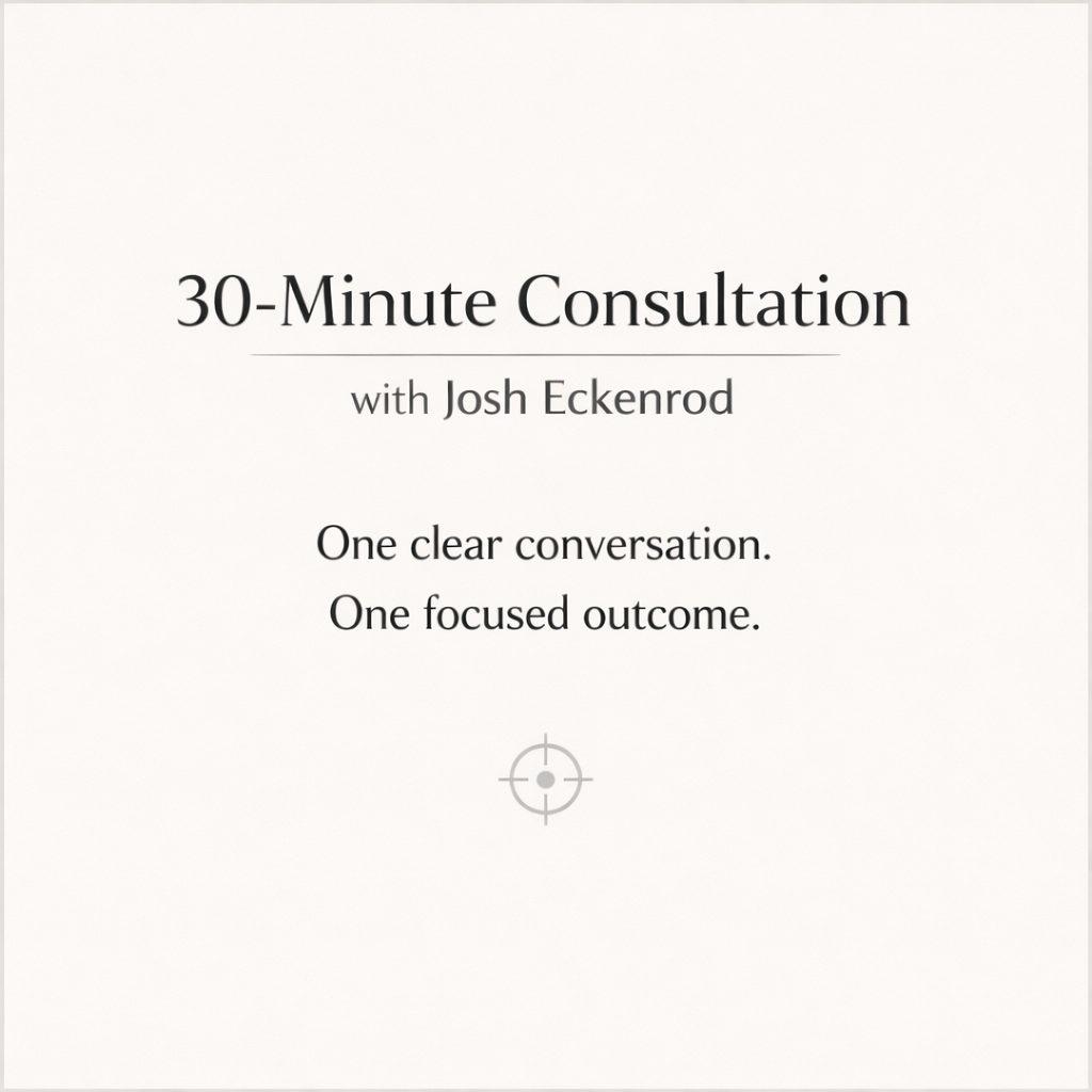 30-Minute Consultation with Josh Eckenrod