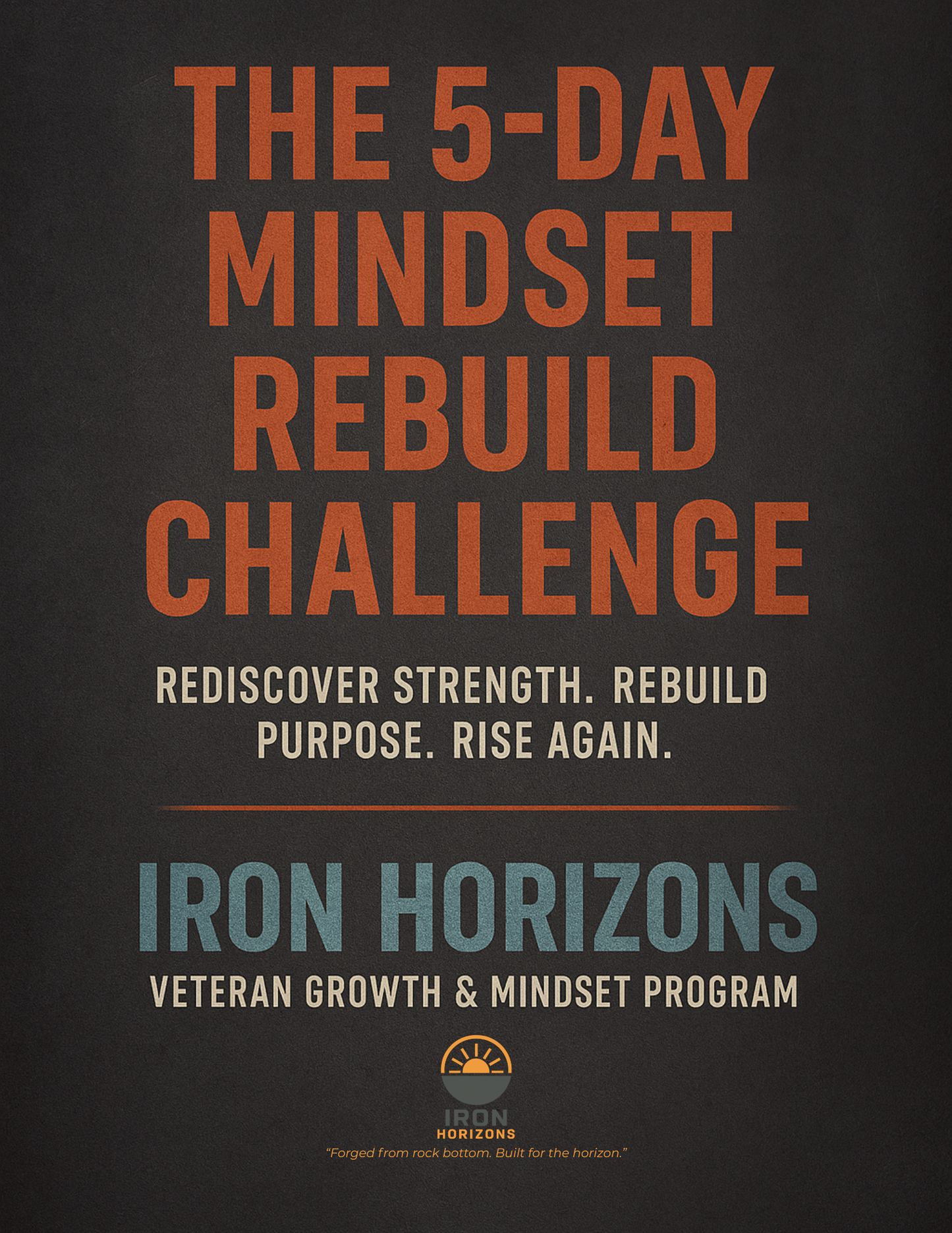 5-Day Mindset Rebuild Challenge – Iron Horizons